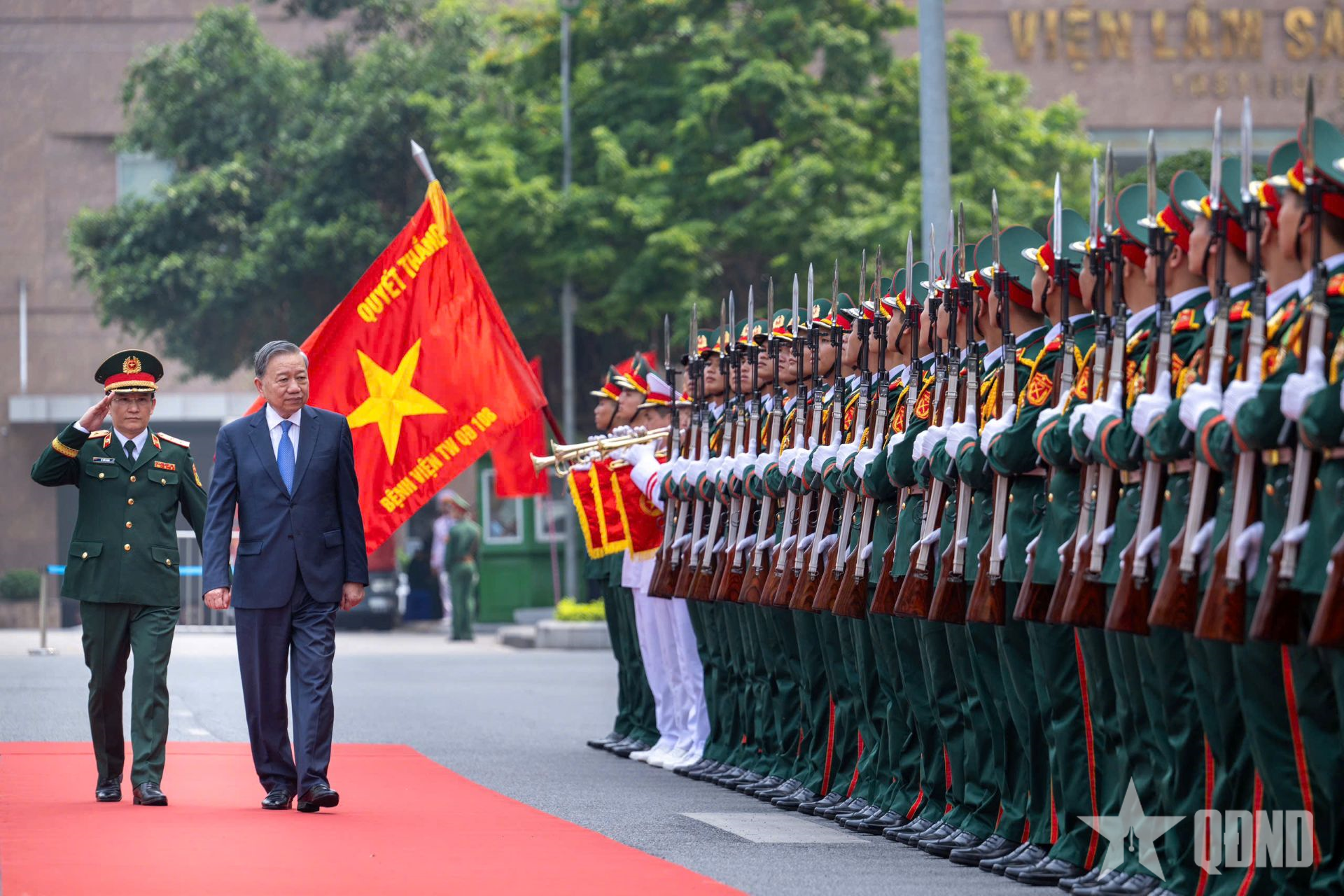 Tổng Bí thư Tô Lâm dự Lễ đón nhận Huân chương Hồ Chí Minh và kỷ niệm 75 năm Ngày truyền thống Bệnh viện Trung ương Quân đội 108